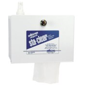 SELLSTROM Disposable Surface Metal Cleaning Station, Tissues and Spray Bottle S23470